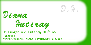 diana hutiray business card